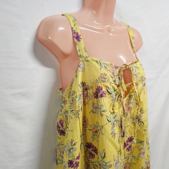 NATURAL LIFE Floral Midi Sun Dress Women Size S/XS Cotton - Picture 11 of 13